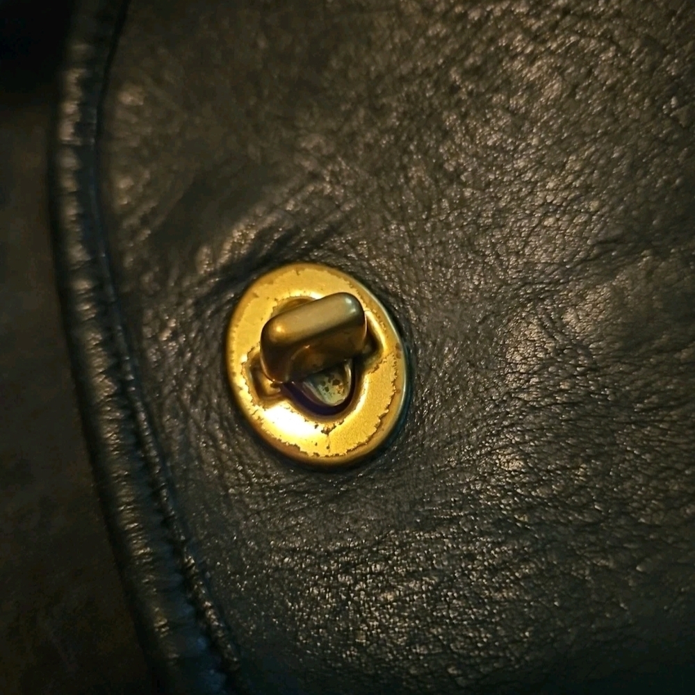 Vintage Coach Black Leather Backpack - Picture 6 of 7